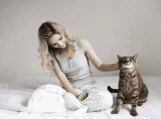 chat heureux